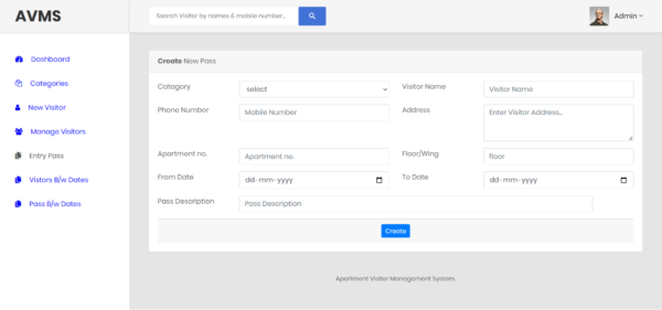 Apartment Visitors Management System