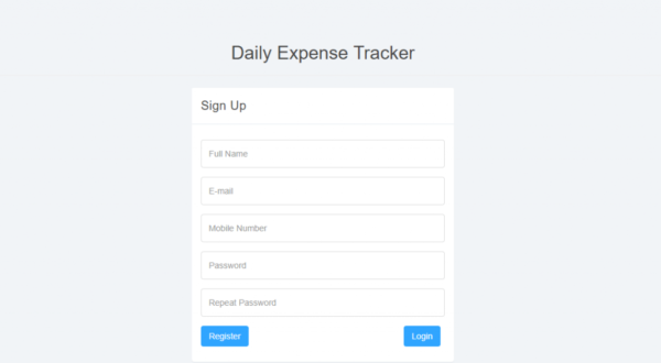 Daily Expense Tracker