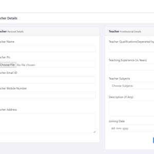 Teachers Record Management System