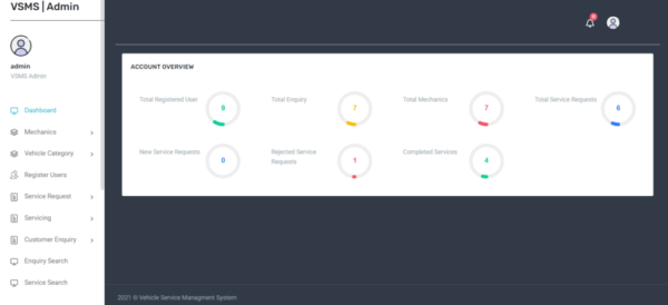 Vehicle Service Management System