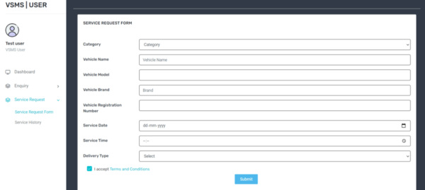 Vehicle Service Management System