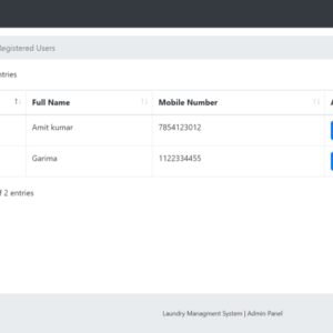 Laundry Management System