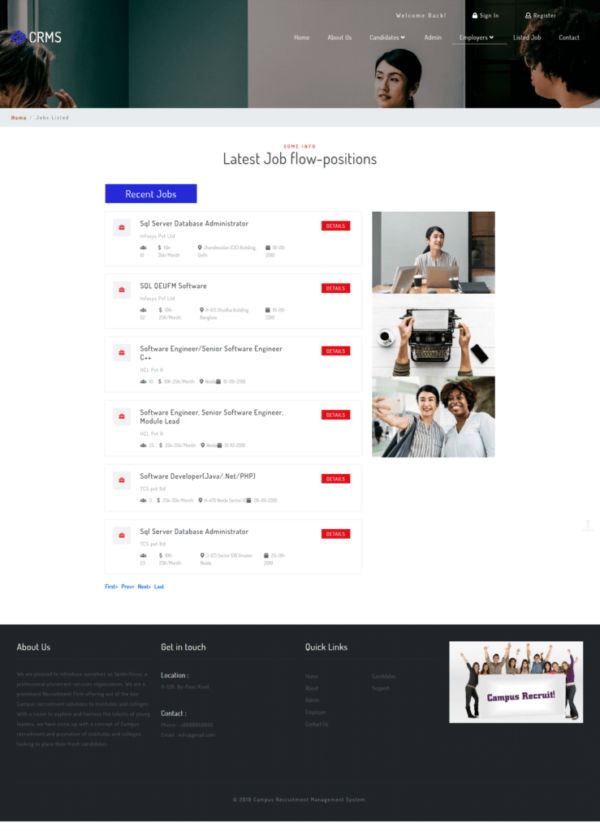 Campus Recruitment Management System