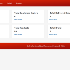 online furniture shop management system