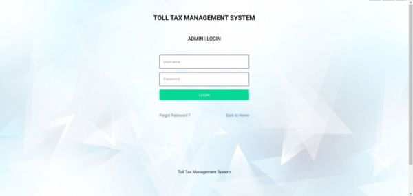 Toll Tax Management System