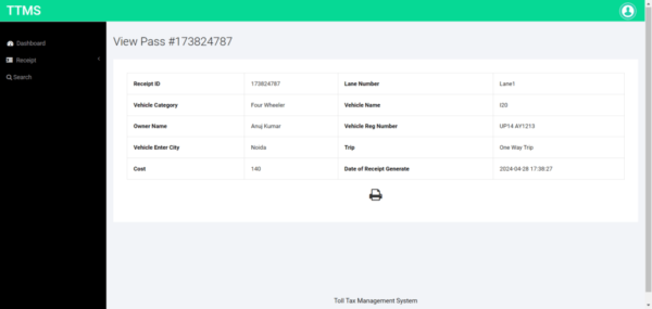 Toll Tax Management System