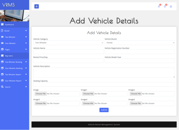 Vehicle Rental Management System