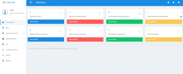 Online Diagnostic Lab Management System