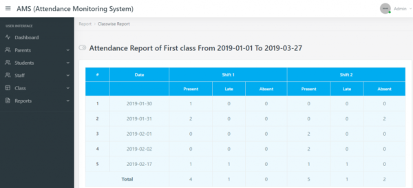 Attendance Monitoring System