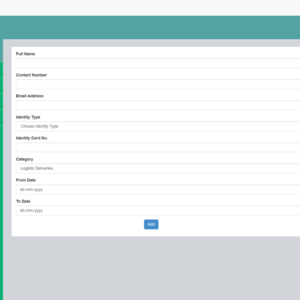 SPRWORK Infosolutions Curfew-Pass-Management-System-Add-Pass