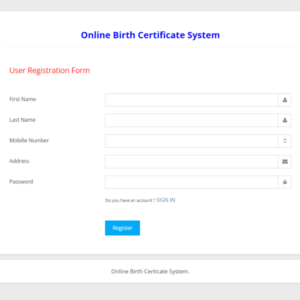 SPRWORK Infosolutions Register-Online-Birth-Certificate