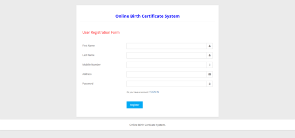 SPRWORK Infosolutions Register-Online-Birth-Certificate