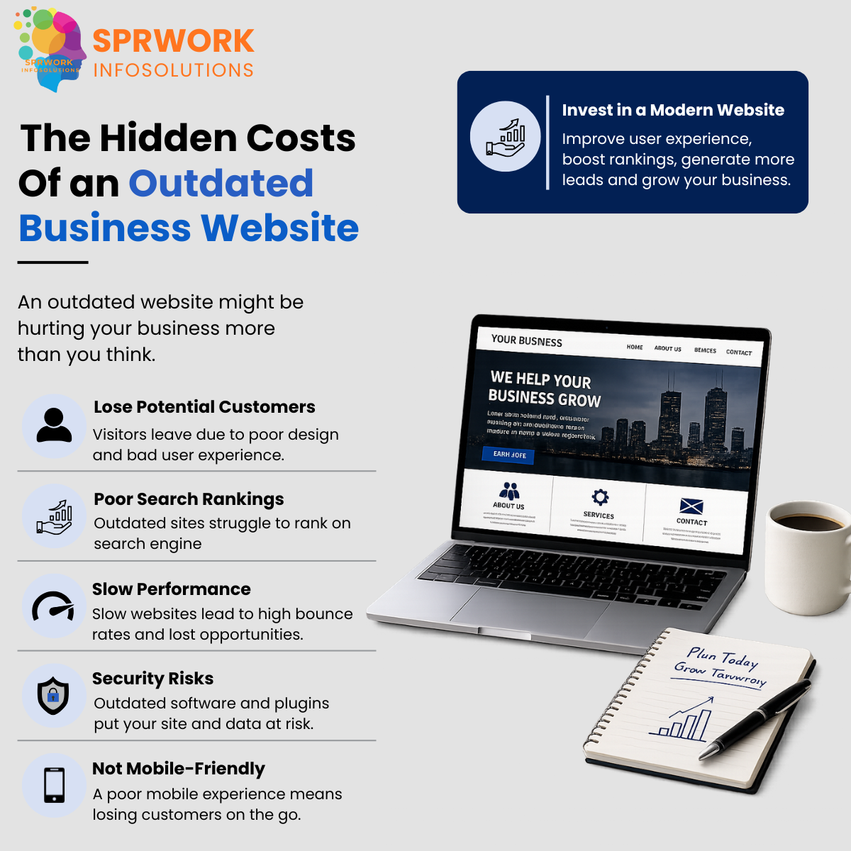 Outdated Business website
